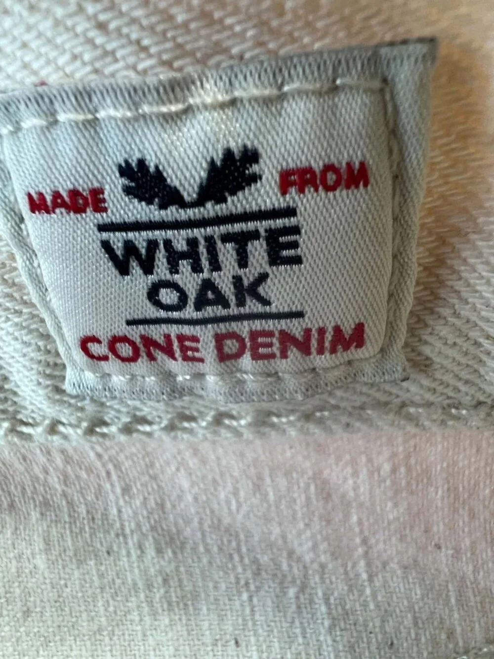 Levi's 501 Original Fit White Oak Cone Denim Jeans Men's 31x32 Off White Button